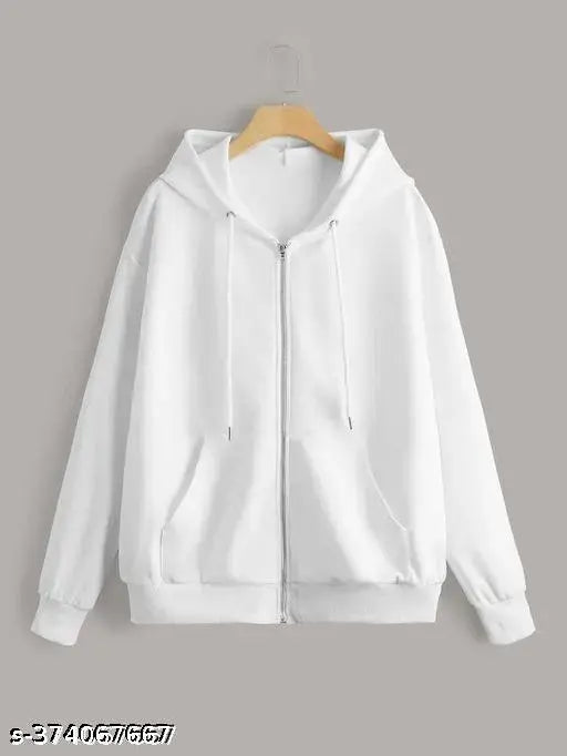 Women Winter Warm Fashion Long Sleeve Loose Solid Color Hooded